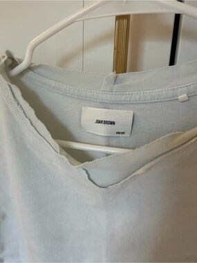 Joah Brown Pale Green Cropped Tee